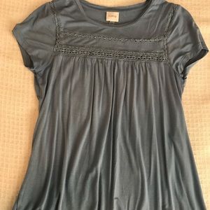 Baby Blue Flowy Blouse!